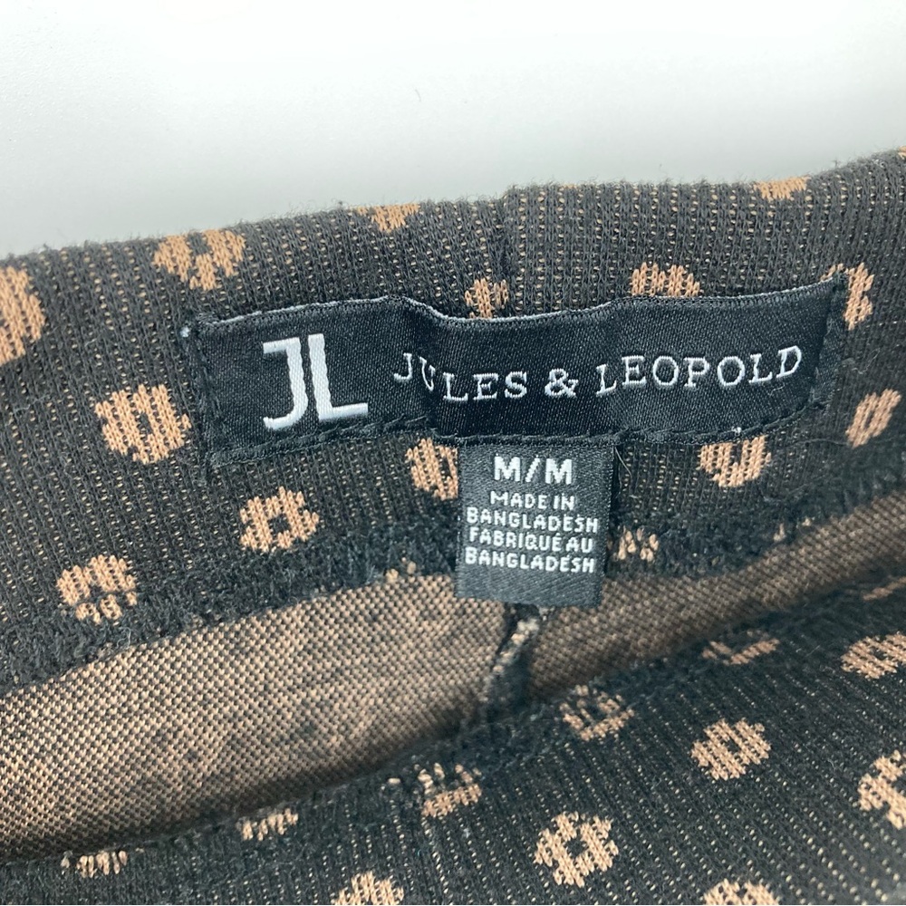 Jules & Leopold Black and Brown Patterned Pants - Picture 8 of 13